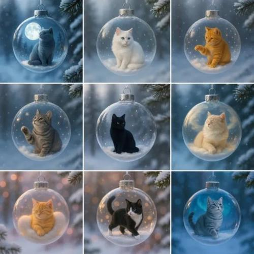 🐦2026 Playful Animal Ball Decorations