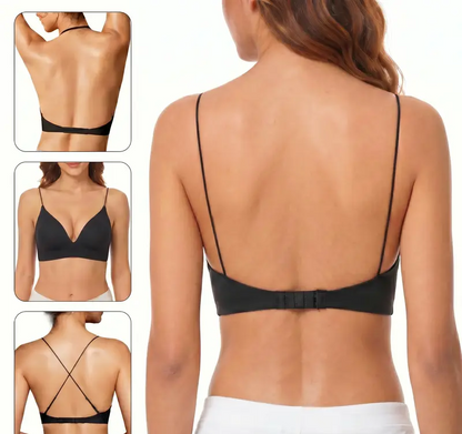💞Deep V Low Back Backless Bra for A/B/C Cup - Seamless Invisible Bra