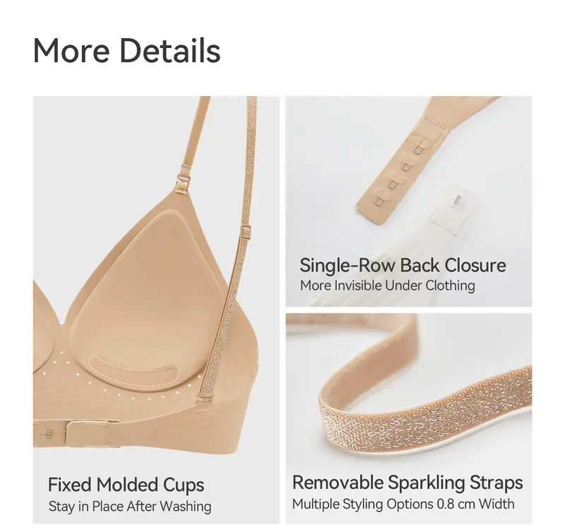 💞Deep V Low Back Backless Bra for A/B/C Cup - Seamless Invisible Bra