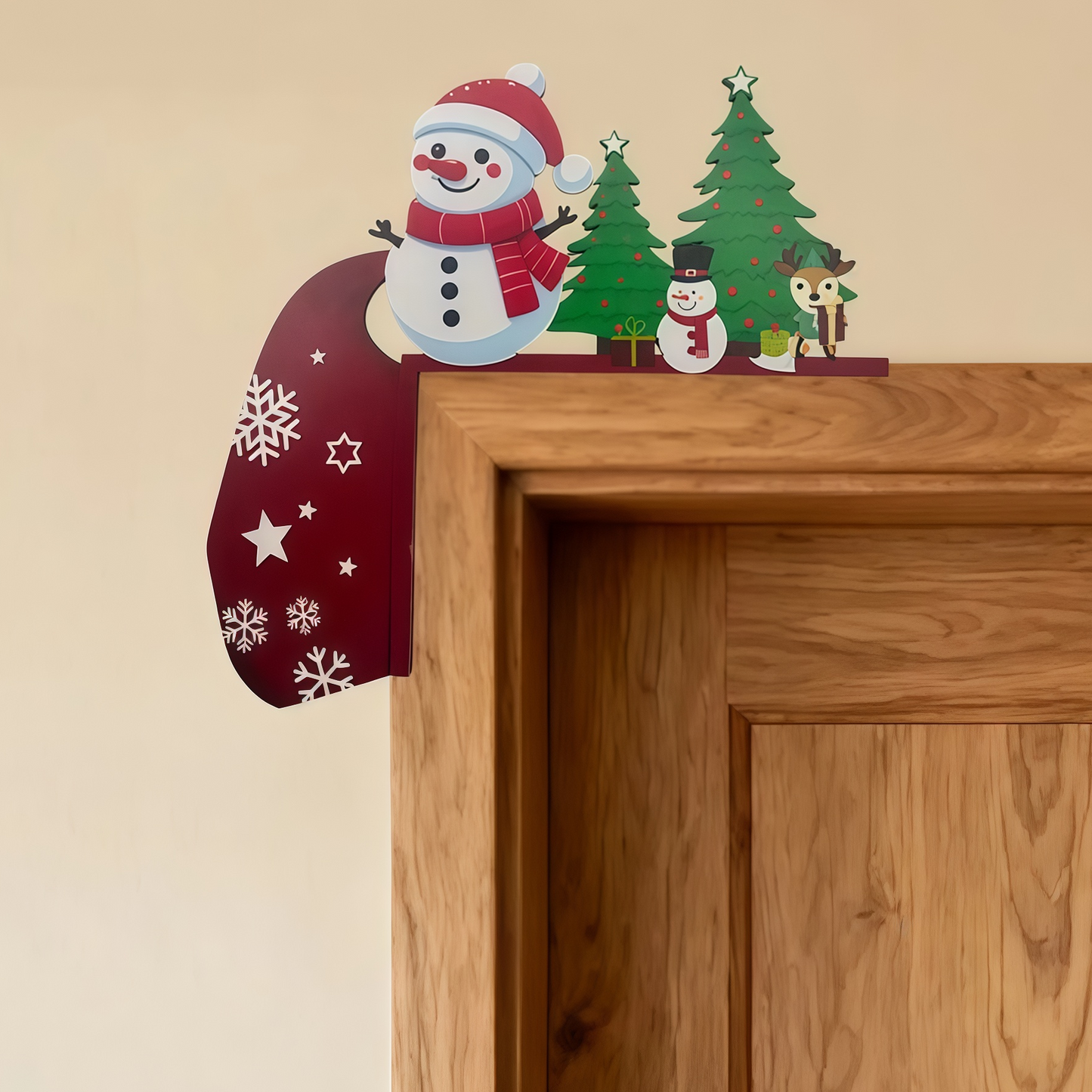 🎅🎄Christmas Door Frame Corner Wall Stickers & Door Corner Ornaments（副本）