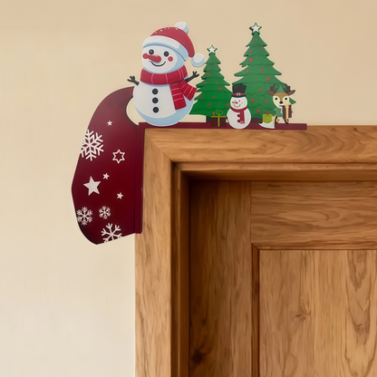 🎅🎄Christmas Door Frame Corner Wall Stickers & Door Corner Ornaments（副本）