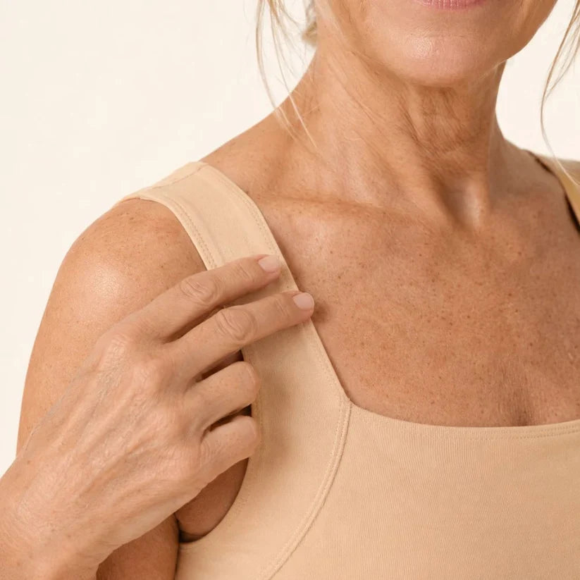 Built-In Bra Tank | Support in the front. Nothing wraps around your back