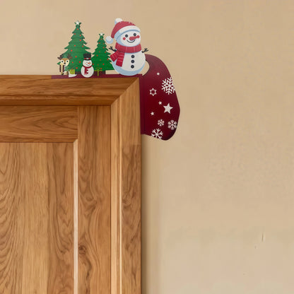 🎅🎄Christmas Door Frame Corner Wall Stickers & Door Corner Ornaments（副本）