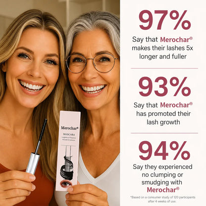 Merochar® Waterproof Fibre Mascara💧  – Volume & Length without Clumping for Dramatic Moments