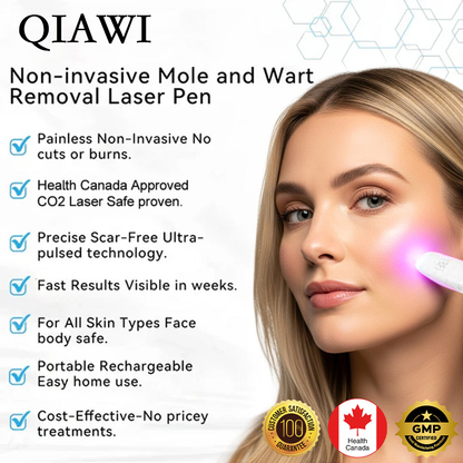 ✨QIAWI™ All-in-One CO₂ Laser Eraser Pen | Removes Moles, Warts, Skin Flaws & Pigmentation（副本）