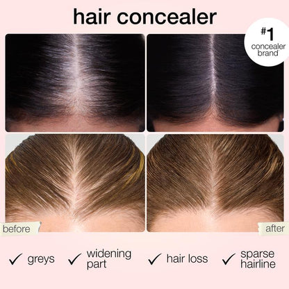 Touch & Go Hair Concealer - Instantly Cover Gray Roots & Create Fuller-Looking Hair