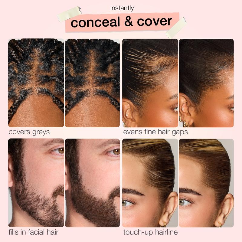 Touch & Go Hair Concealer - Instantly Cover Gray Roots & Create Fuller-Looking Hair