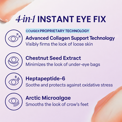 ✨ COUGEX Instant Lift Eye Gel – Smooth Wrinkles & Reduce the Look of Under-Eye Bags 👁️💜