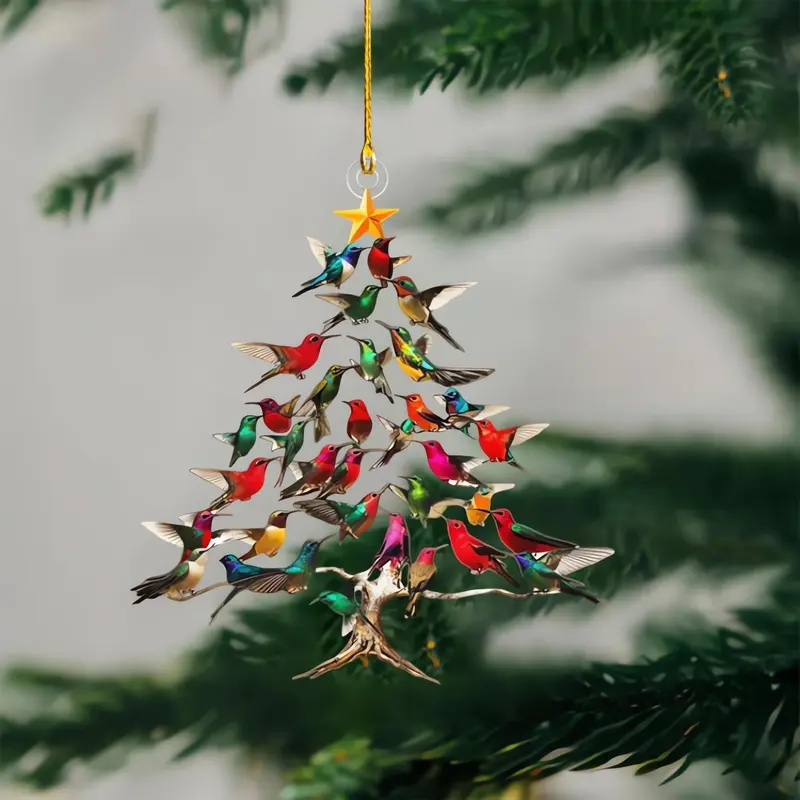 🎄✨DIYSTAR--Hummingbird Christmas Ornament ✨Bring Holiday Magic Home with the Hummingbird Ornament – A Symbol of Love, Hope & Joy 💖（副本）