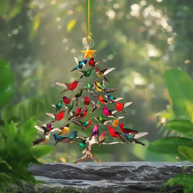 🎄✨DIYSTAR--Hummingbird Christmas Ornament ✨Bring Holiday Magic Home with the Hummingbird Ornament – A Symbol of Love, Hope & Joy 💖（副本）