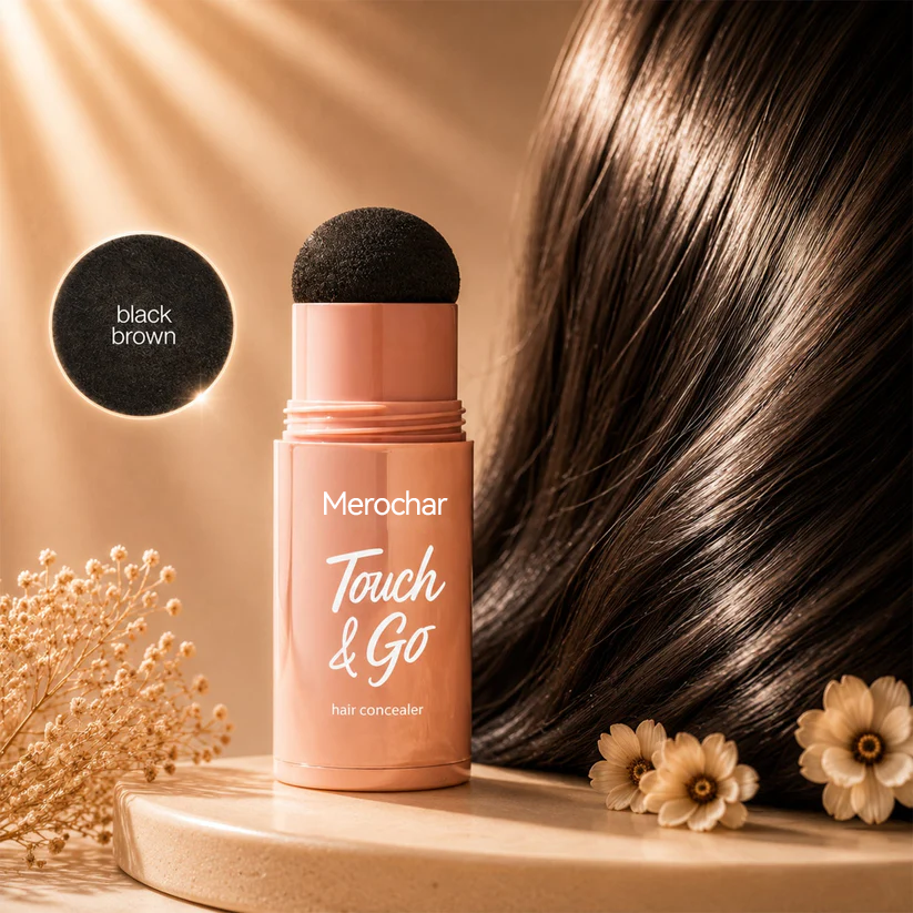 Touch & Go Hair Concealer - Instantly Cover Gray Roots & Create Fuller-Looking Hair