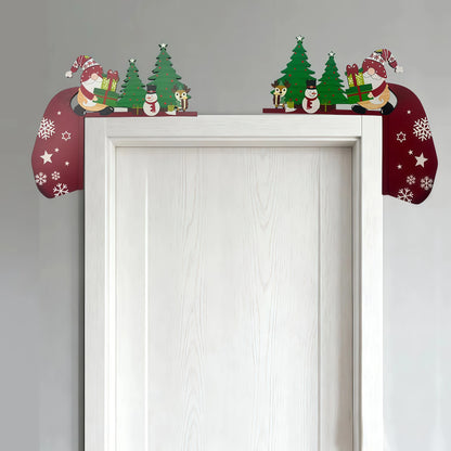 🎅🎄Christmas Door Frame Corner Wall Stickers & Door Corner Ornaments（副本）