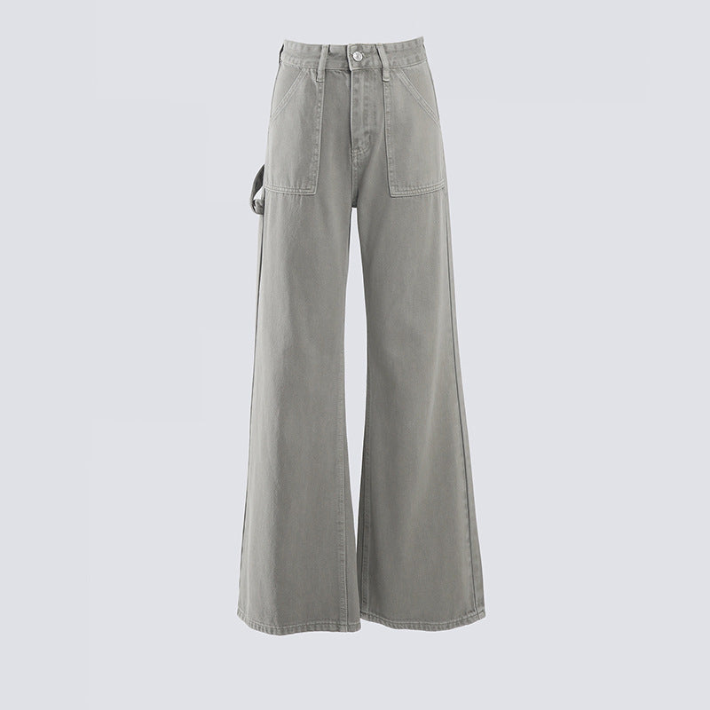 Loose Wide-Leg Pants, Boho Chic, Versatile Slimming Women's Denim Pants