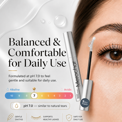 Merochar™ Korean Eyelash Growth Serum — Fuller, Thicker-Looking Lashes in 2 Weeks