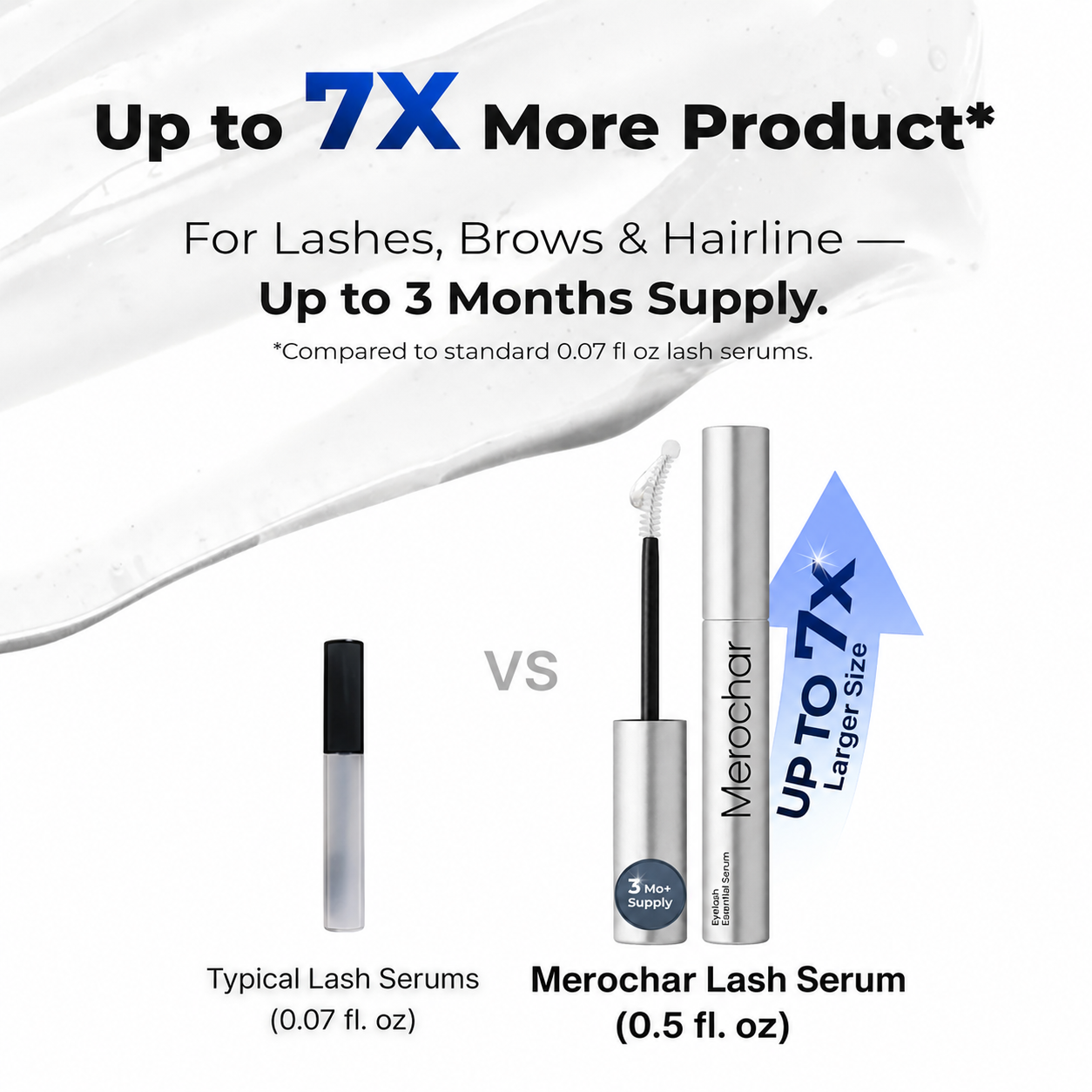 Merochar™ Korean Eyelash Growth Serum — Fuller, Thicker-Looking Lashes in 2 Weeks