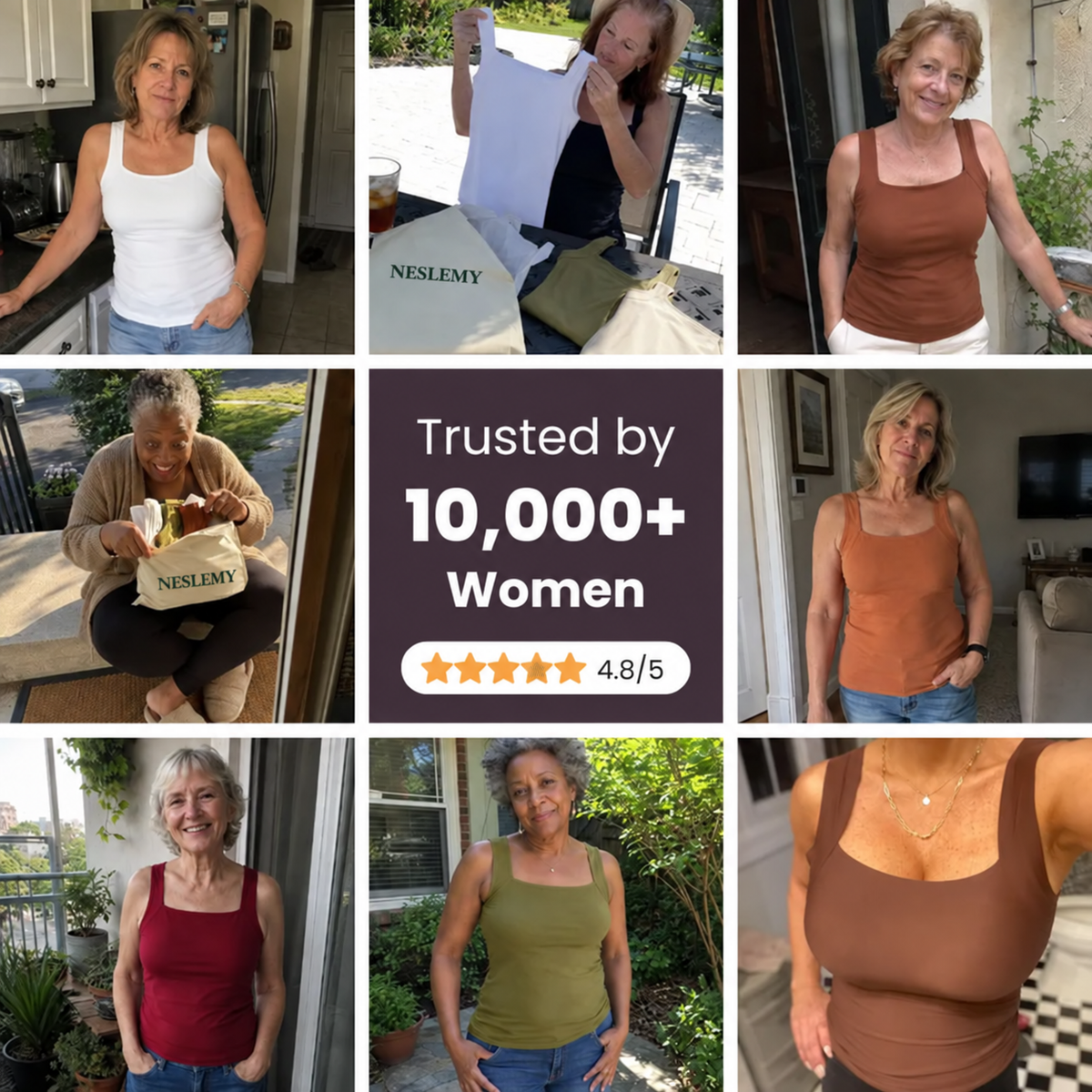 Built-In Bra Tank | Support in the front. Nothing wraps around your back