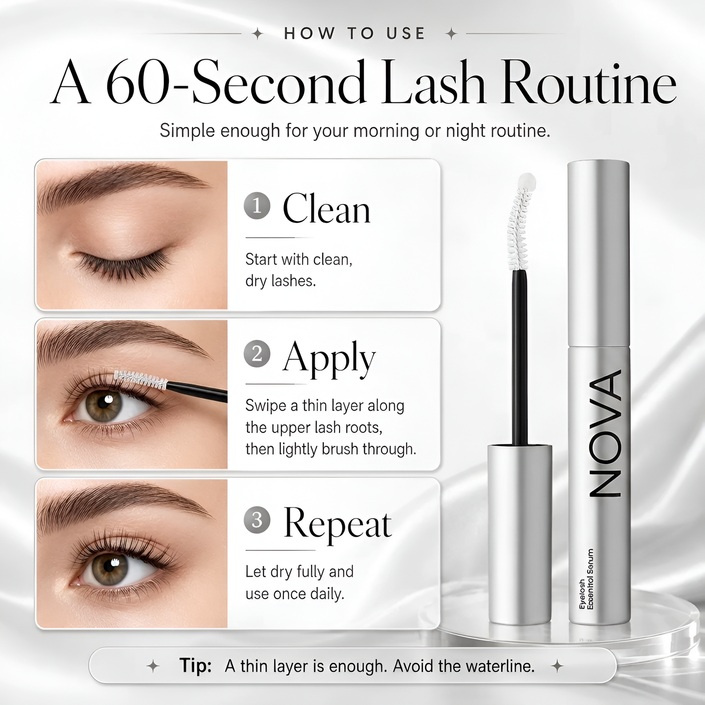 Korean Eyelash Growth Serum